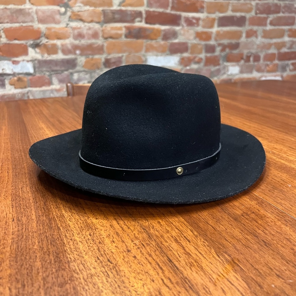 Rag & Bone Black Fedora Hat Timeless Accessory